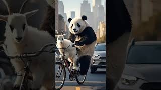 Goat, and the Panda 😨😲Unbelievable Adventures! 🐐#EpicFriendship#pleasesubscribe #cute #cuteanimals