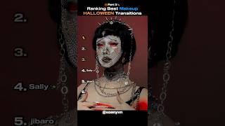 Ranking The Best MAKEUP Halloween Transitions🎃👻Part 3