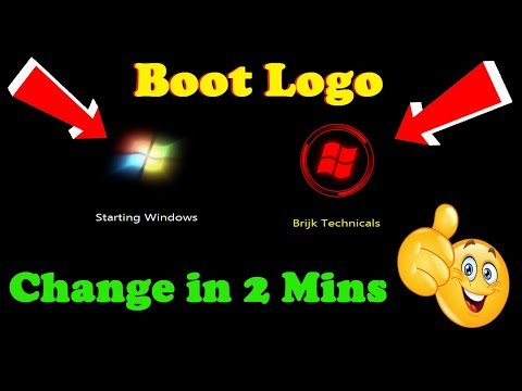 How to Change Windows Default Boot animation, logo and text in 2 minutes | Windows boot anim