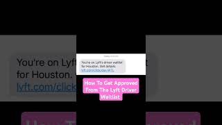 How to get approved from the lyft drivers waitlist #lyftdrivers #waitlist #uberdriver #usa #Canada