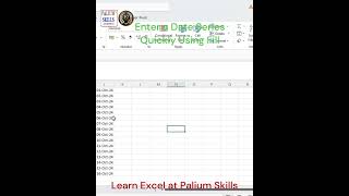 Learn Excel with Excel Experts | Enter Date Series using Fill  #excel  #learnexcel #excelexperts