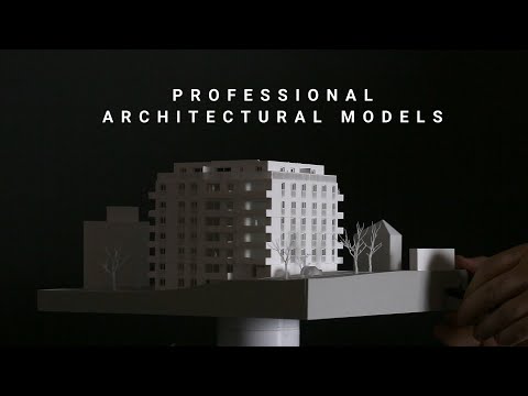 Architectural model of a residential building / 1:200 / MISS3