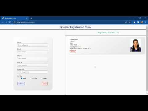 REGISTRATION FORM #TASK03 | WEB DEVELOPMENT INTERN | LETSGROWMORE
