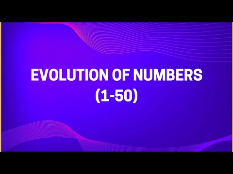 Evolution of Numbers (1-50)
