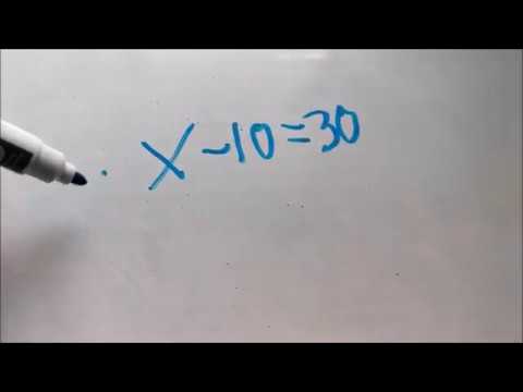 Algebra: Addition and Subtraction - Basics