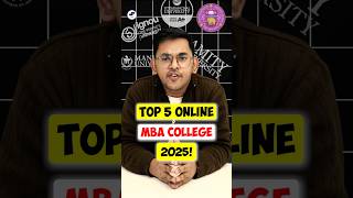 💥 Top 5 Online MBA Colleges 2025 | Online MBA Fees 😱 #shorts #MBA2025 #NOCAT