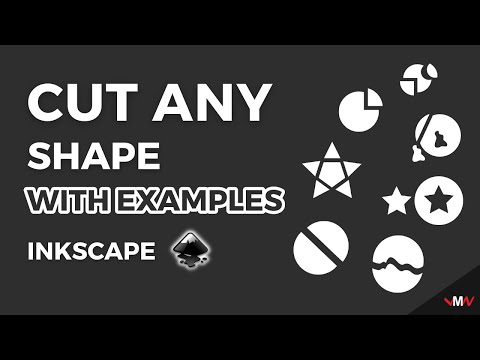 How to cut any shape with examples in Inkscape | Inkscape Short Tutorials