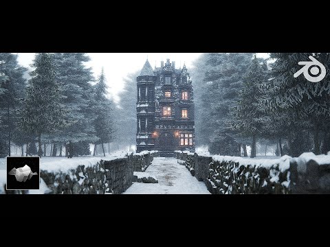 Creating a Dark Winter Bastion in Blender