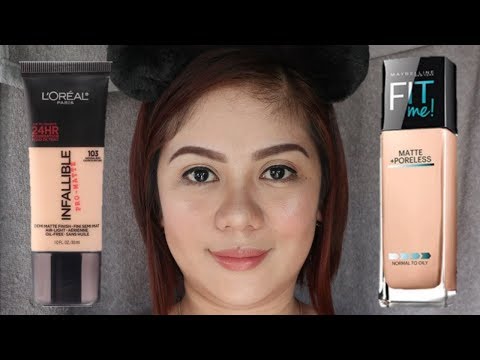 L`Oreal Infallible Pro Matte VS Maybelline Matte Poreless | Product Review