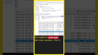 Java Spring Boot(Get User Location - 2) SpringBoot Tutorial, Java Tutorial In Telugu, Java Tutorial