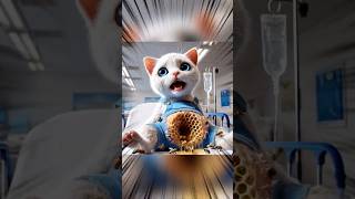 Kitten Has A Stomach Full Of Bees After Getting Honey 🐝🍯 #cutecat #kitten #cat
