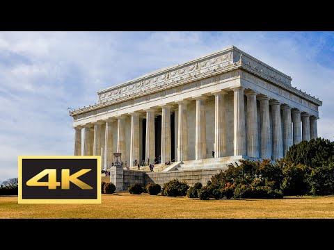 Lincoln Memorial Walking Tour in 4K (WWII, Lincoln & Vietnam Veterans Memorials) -- Washington, D.C.