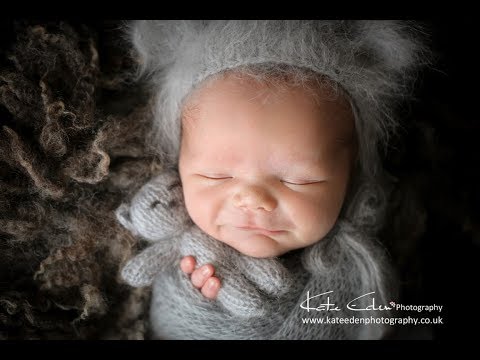 💙Newborn baby boy with amazing blond hair | Kate Eden Photography