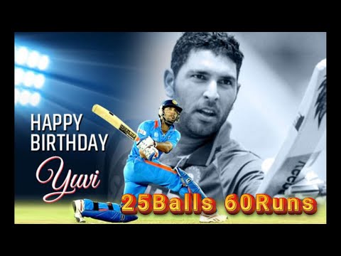 Yuvraj Singh's Birthday Bash, 60 Runs in 25 Balls vs Sri Lanka at Mohali