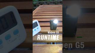 Wuben G5 runtime test