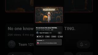 Why is good editing INVISIBLE? #editingtechniques #shorts