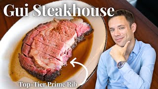 Eating at Gui Steakhouse. One of the Most EXCITING New Places for Steak in NYC