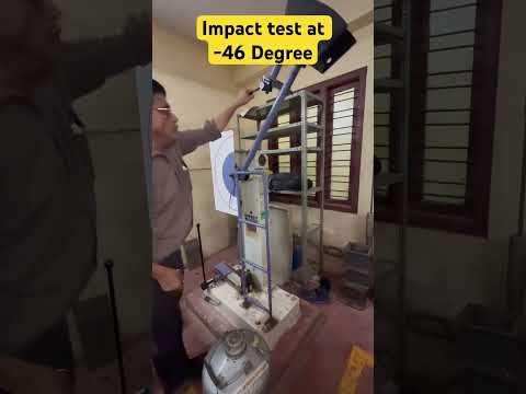 Impact test at lab #mechanicaltesting #testpreparation #mechanical