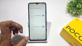 how to turn on three finger screenshot in poco c71 | poco c61 three finger screenshot kaise on kare