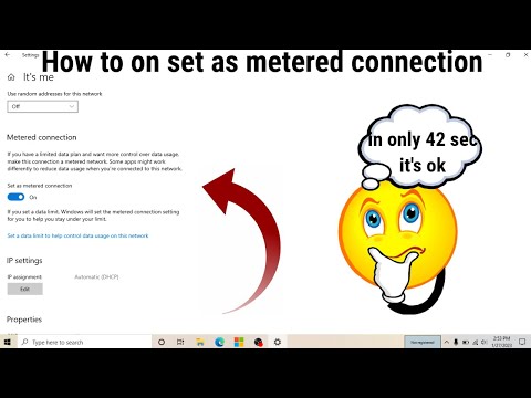 How To Set as Metered Connection in Windows / How To Set as Metered Connection in Windows