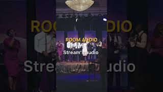 Room Audio vs Stream’s audio #audiotechnology #musicindustry #music audioequipment #worshipmusic