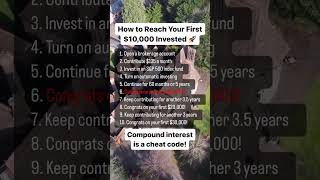 How to reach your first $100,000 invested #investingtips101 #investingforbeginners #shortsfeed