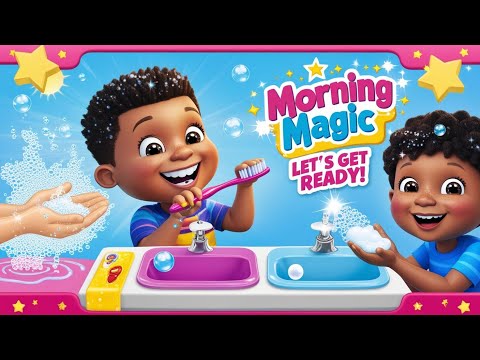🪥 Morning Magic: Brush, Wash, and Shine! 🌟