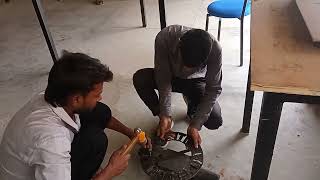 Job Cutting practice with Hammer and chisel#iticoursework#ititraining #itivlog#practicaltraining