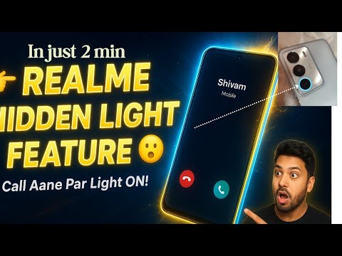 Realme Phone Mein Light Feature Kaise ON Kare | Call Aane Par Light Kaise Jale | Realme Tips & Trick