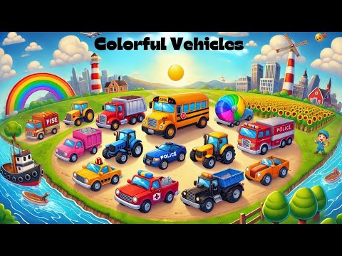 Colorful Vehicles  color song