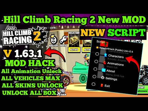 Hill Climb Racing 2 New Mod V1.63.1✅ All Animation and Skin Unlock 🔓