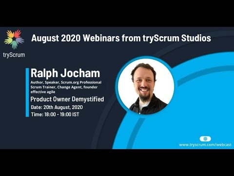 tryScrum studio webcast series #9 - Product Owner Demystified by Ralph