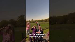 It quickly went dark in the total eclipse…#eclipse #eclipse2024 #nature