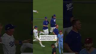 WHAT JUST HAPPENED?! The Dodgers are moving on to the NLCS! 🤯 #mlb