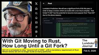 With Git Moving to Rust, How Long Until a Git Fork?