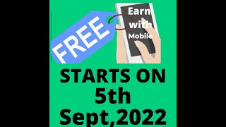 Earn With Mobile Without Investment
