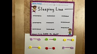 How to Draw a Sleeping Line | Pattern Writing | Preschool Writing | Develop Skills For Writing