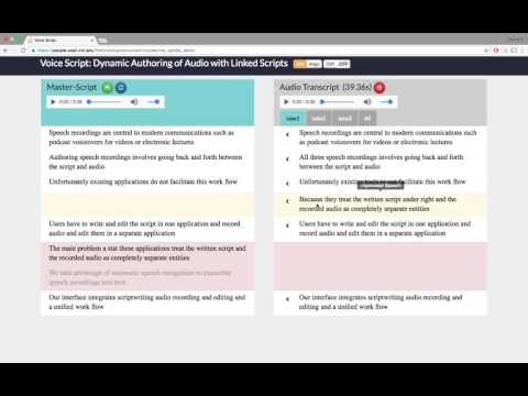 Voice Script Demo
