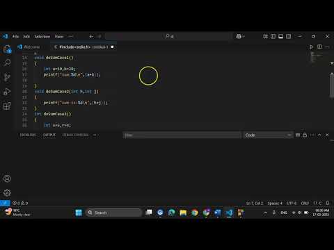 different cases in functions in c (@Usefullcontants )