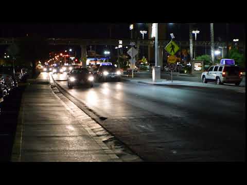 TS45 Flashing LED Edge Lit Pedestrian Crossing Sign (W11-2), Las Vegas, NV