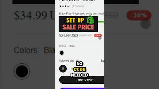 Show Sale/Discount Price on Shopify (No Discount Code Needed!)