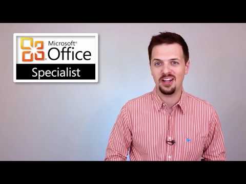 Microsoft Office Specialist Certification