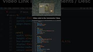 How to Create a CSS E-commerce Product Card #shorts