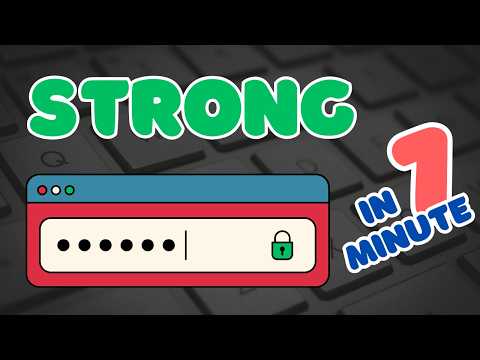 Protect Your Account with a SUPER STRONG Password!