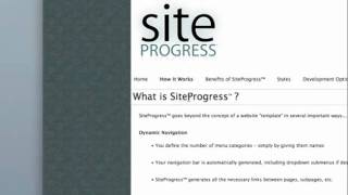 SiteProgress™ - Sub-Heading Tutorial