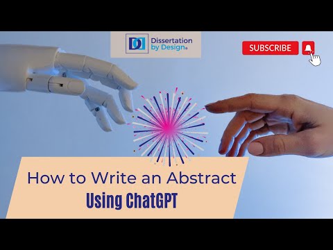 How to Use ChatGPT to Write an Abstract