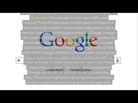 Chegg vs. Google: The Battle Over AI-Generated Content