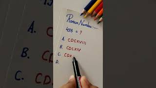 Basic Math | Roman numerals | Do you know?  #shorts