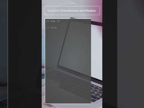 CSS - How to create custom designed checkboxes and radio inputs #css #checkbox #custom