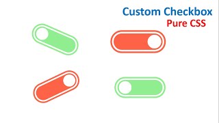 Pure CSS CUSTOM CHECKBOX Design | Animated Custom Checkbox using pure HTML and CSS.